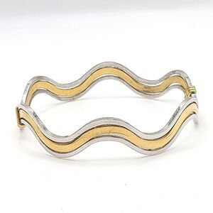Avon Bangle Bracelet, 2 Toned